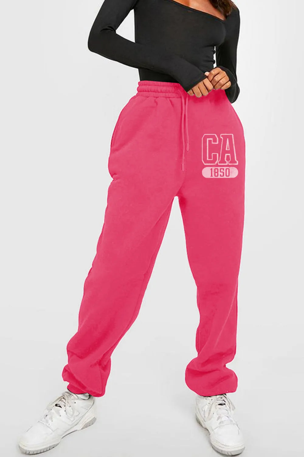 Simply Love Simply Love Full Size CA 1850 Graphic Joggers - Wellen Fashion