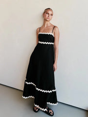 Spaghetti Strap Maxi Dress - Wellen Fashion