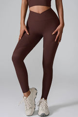 High Waist Active Leggings - Wellen Fashion