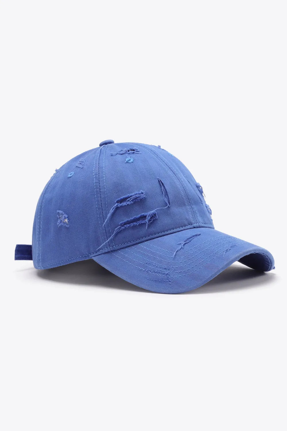 Distressed Adjustable Baseball Cap - Wellen Fashion