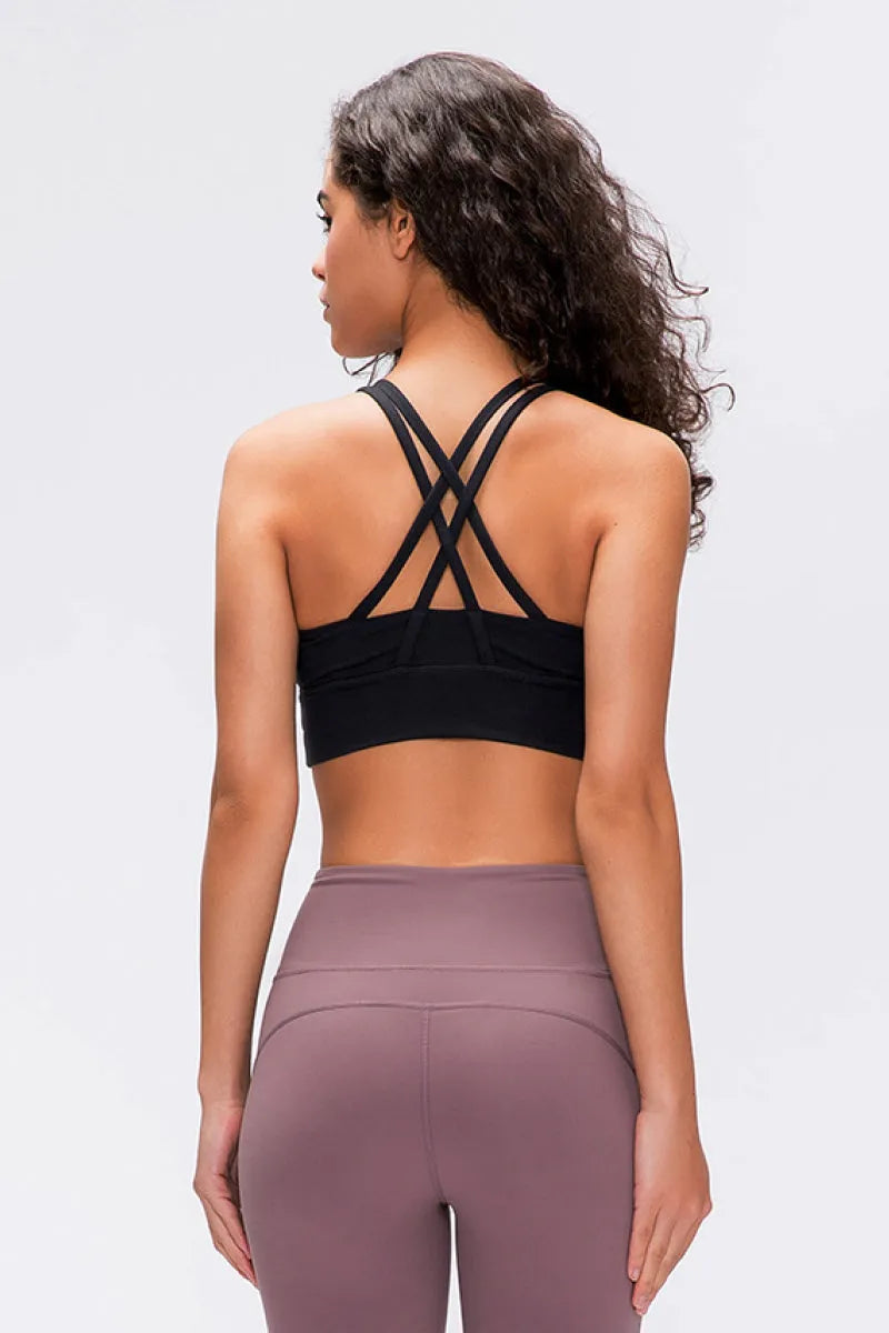 Millennia Double X Sports Bra - Basic Colors - Wellen Fashion