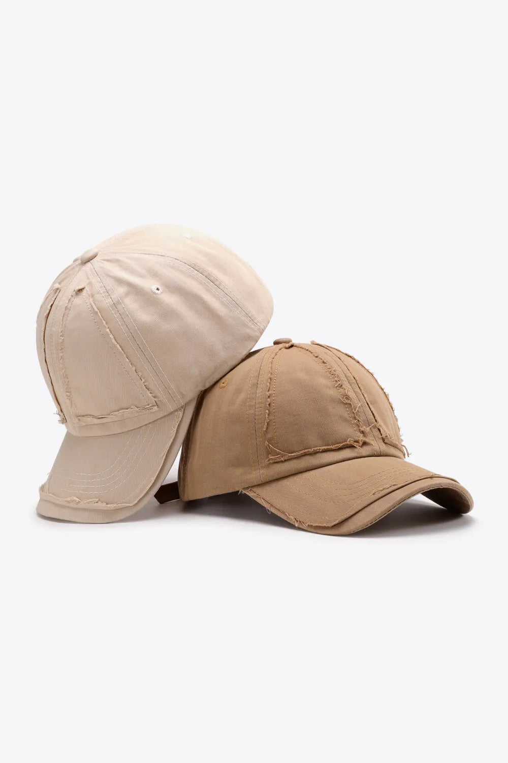 Distressed Adjustable Baseball Cap - Wellen Fashion