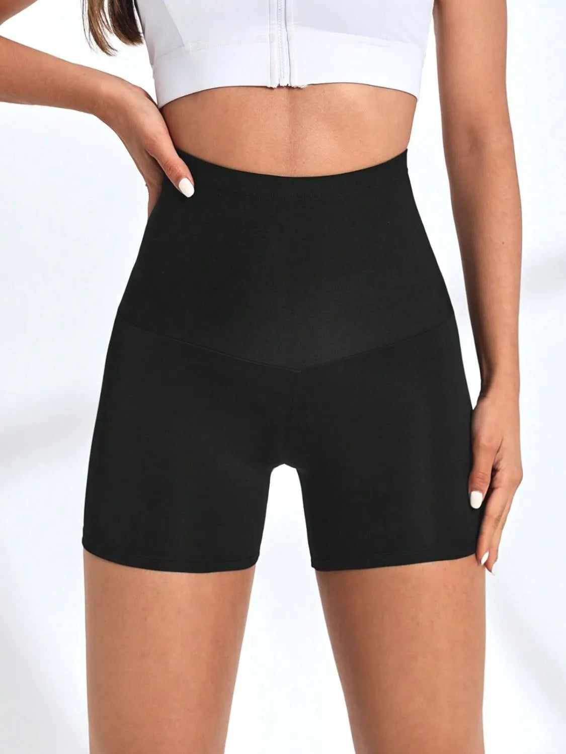 High Waist Active Shorts - Wellen Fashion