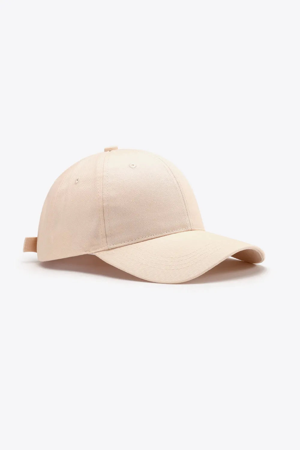 Plain Adjustable Cotton Baseball Cap - Wellen Fashion