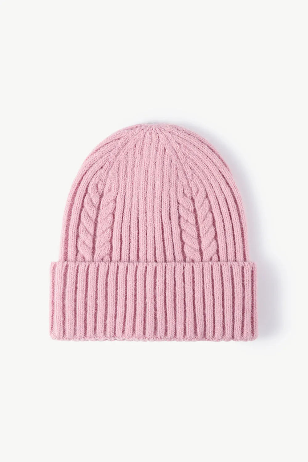 Cable-Knit Cuff Beanie - Wellen Fashion