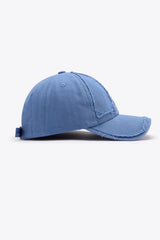 Distressed Adjustable Baseball Cap - Wellen Fashion