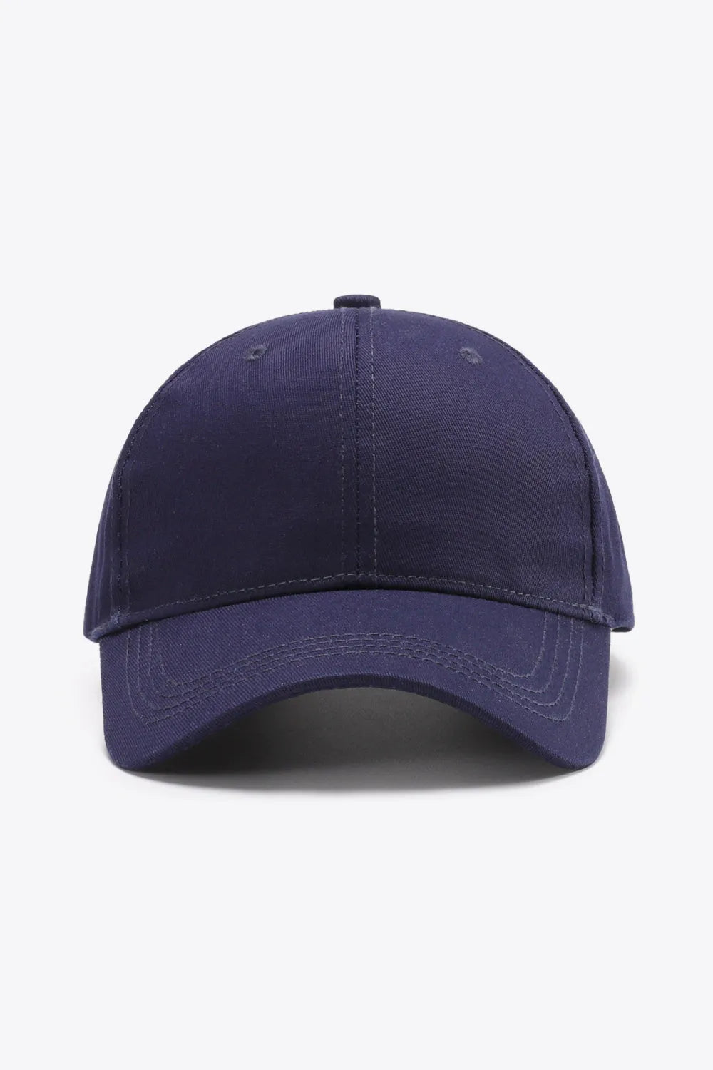 Plain Adjustable Cotton Baseball Cap - Wellen Fashion