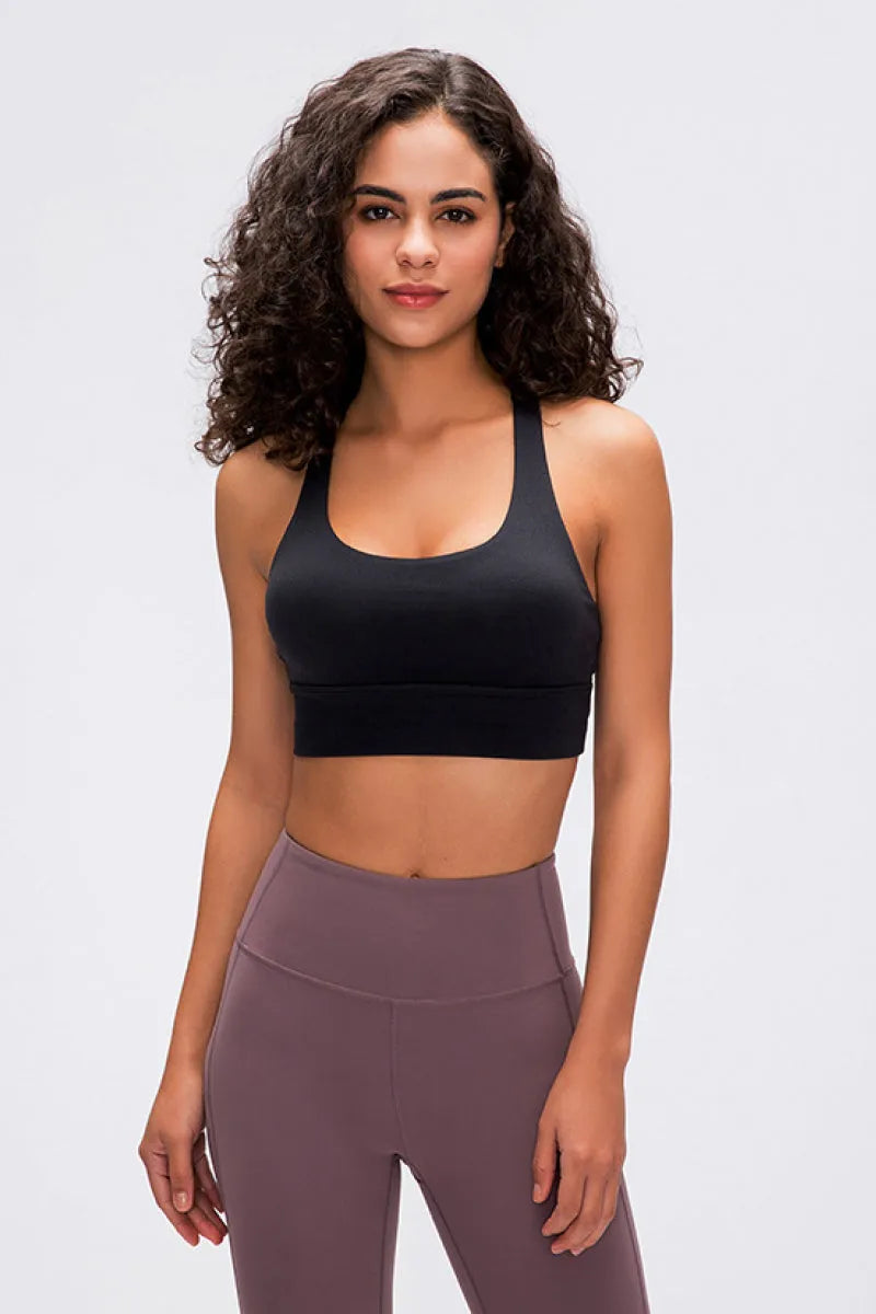 Millennia Double X Sports Bra - Basic Colors - Wellen Fashion