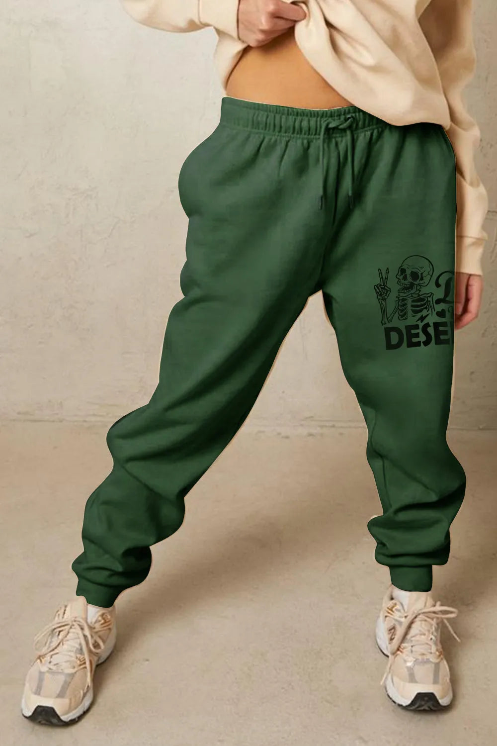 Simply Love Full Size HAVE THE DAY YOU DESERVE Graphic Sweatpants - Wellen Fashion