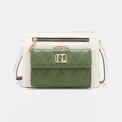 Nicole Lee USA Color Block Crossbody Bag - Wellen Fashion