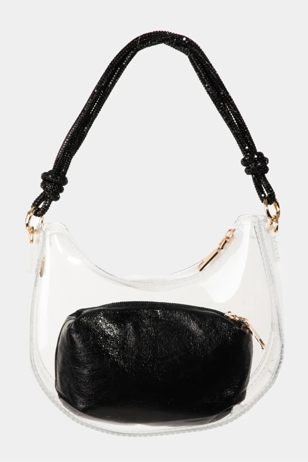 Fame Clear See Through Baguette Bag - Wellen Fashion