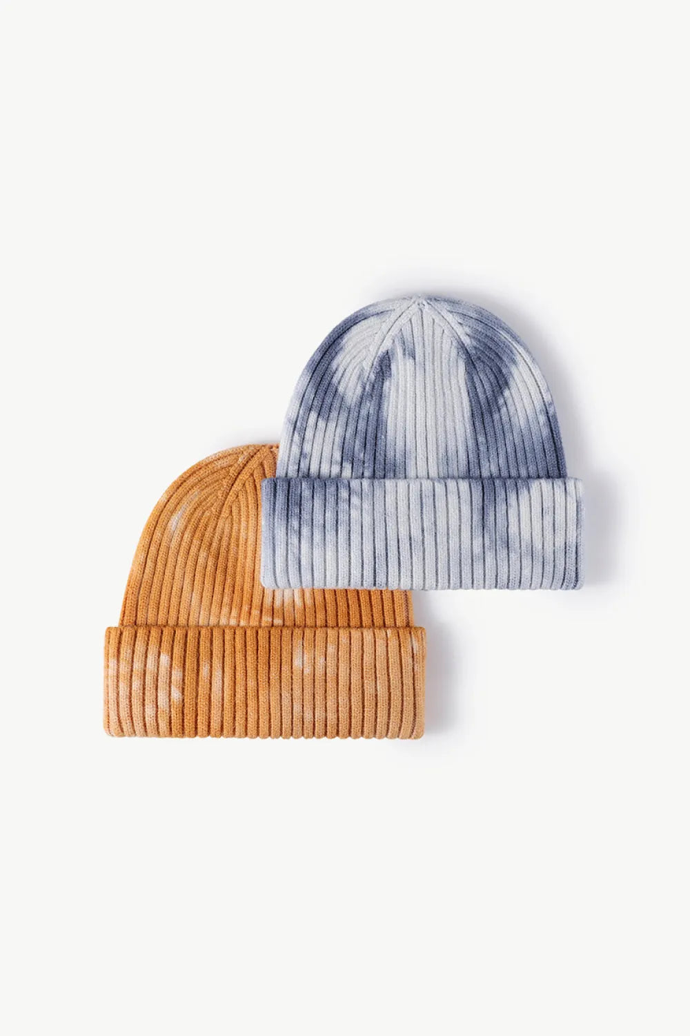 Tie-Dye Ribbed Cuffed Beanie - Wellen Fashion