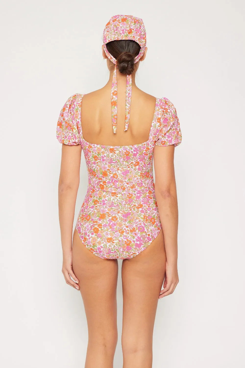 Marina West Swim Floral Puff Sleeve One-Piece - Wellen Fashion