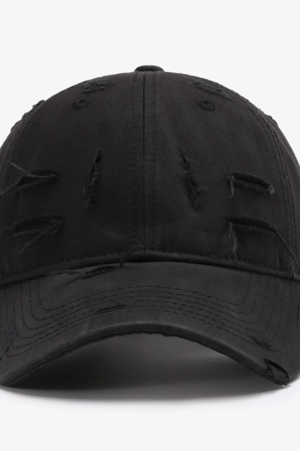 Distressed Adjustable Baseball Cap - Wellen Fashion